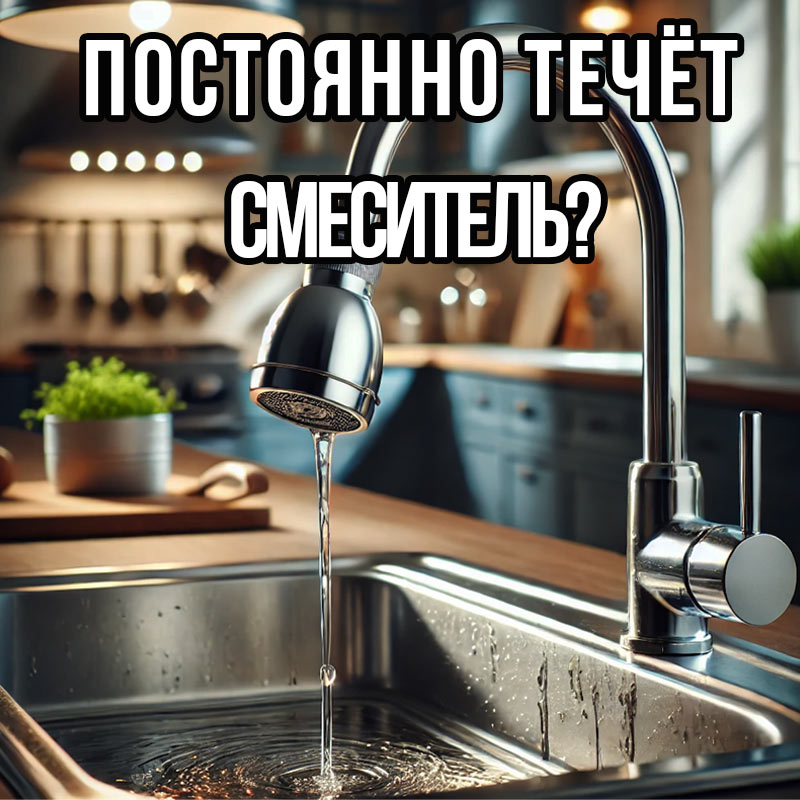 Постоянно течет смеситель? Пошаговая инструкция по устранению неполадки