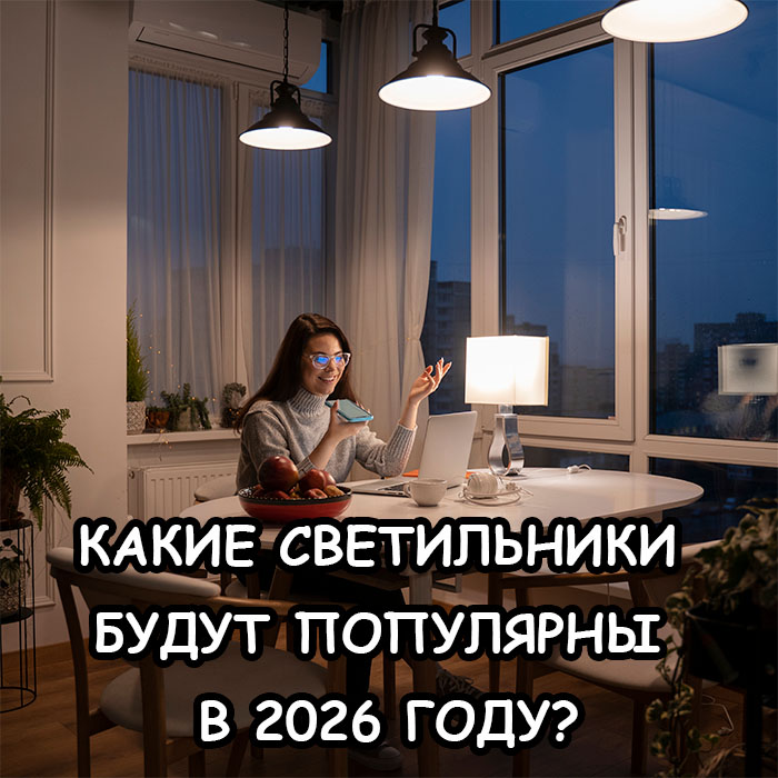 Какие светильники будут популярны в 2026 году: на что обратить внимание?